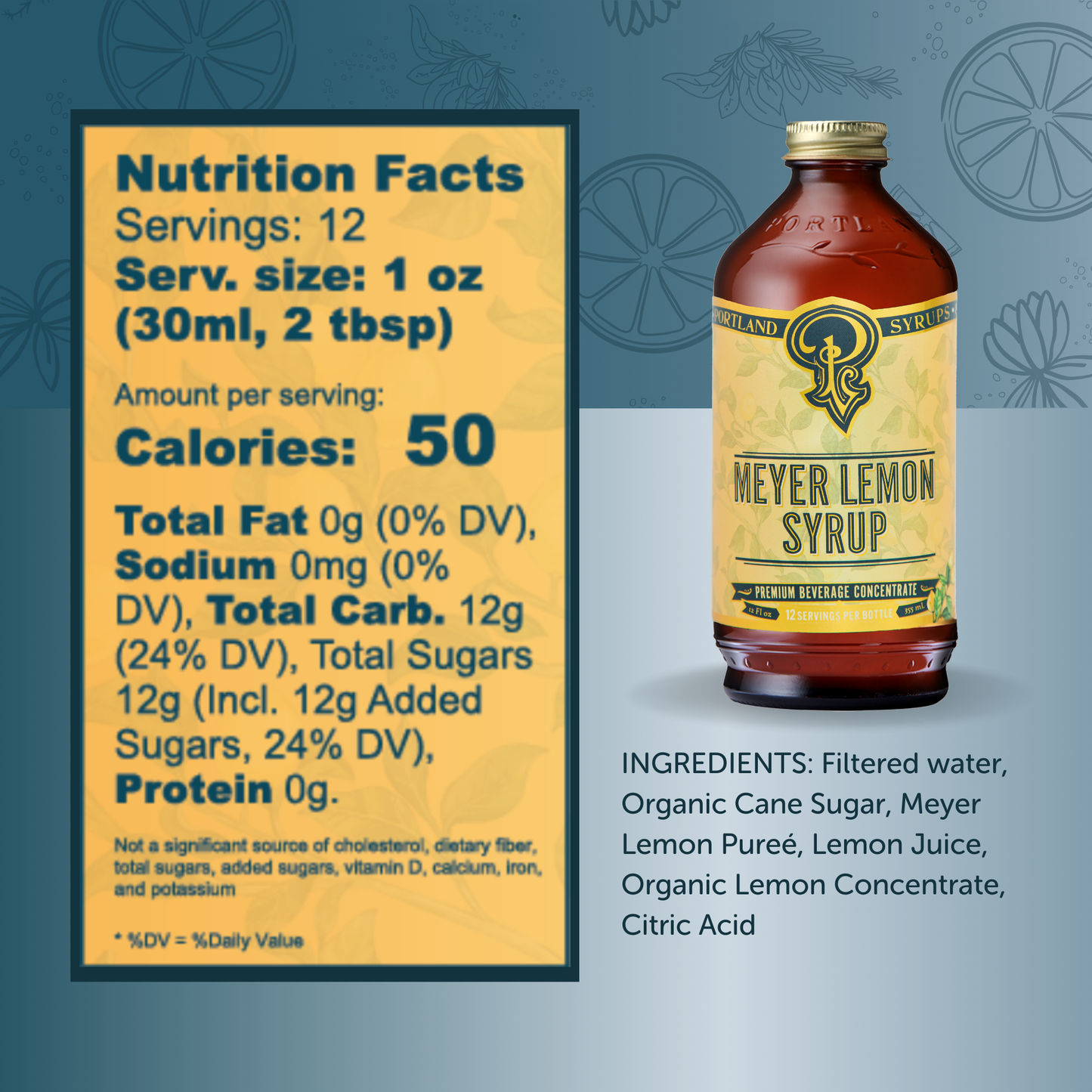 Meyer Lemon Syrup 12oz