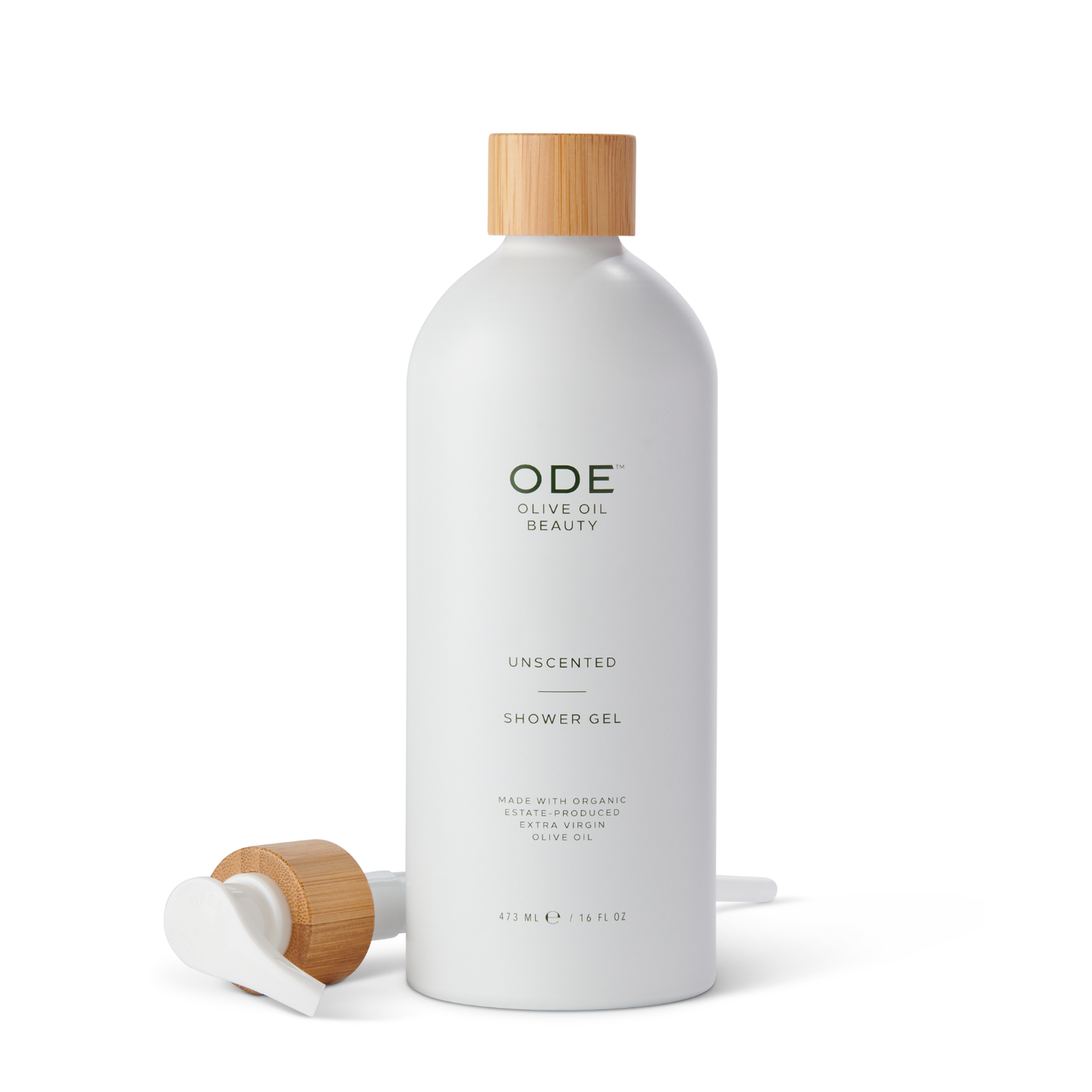 ODE Olive Oil Beauty Shower Gel  - UNSCENTED 16 FL OZ pump included