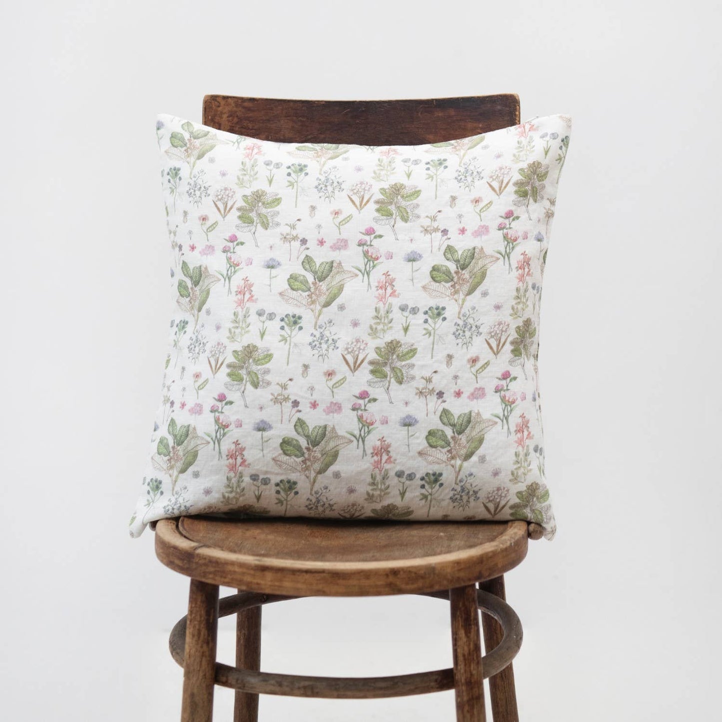 White Botany Linen Pillow 20 x20