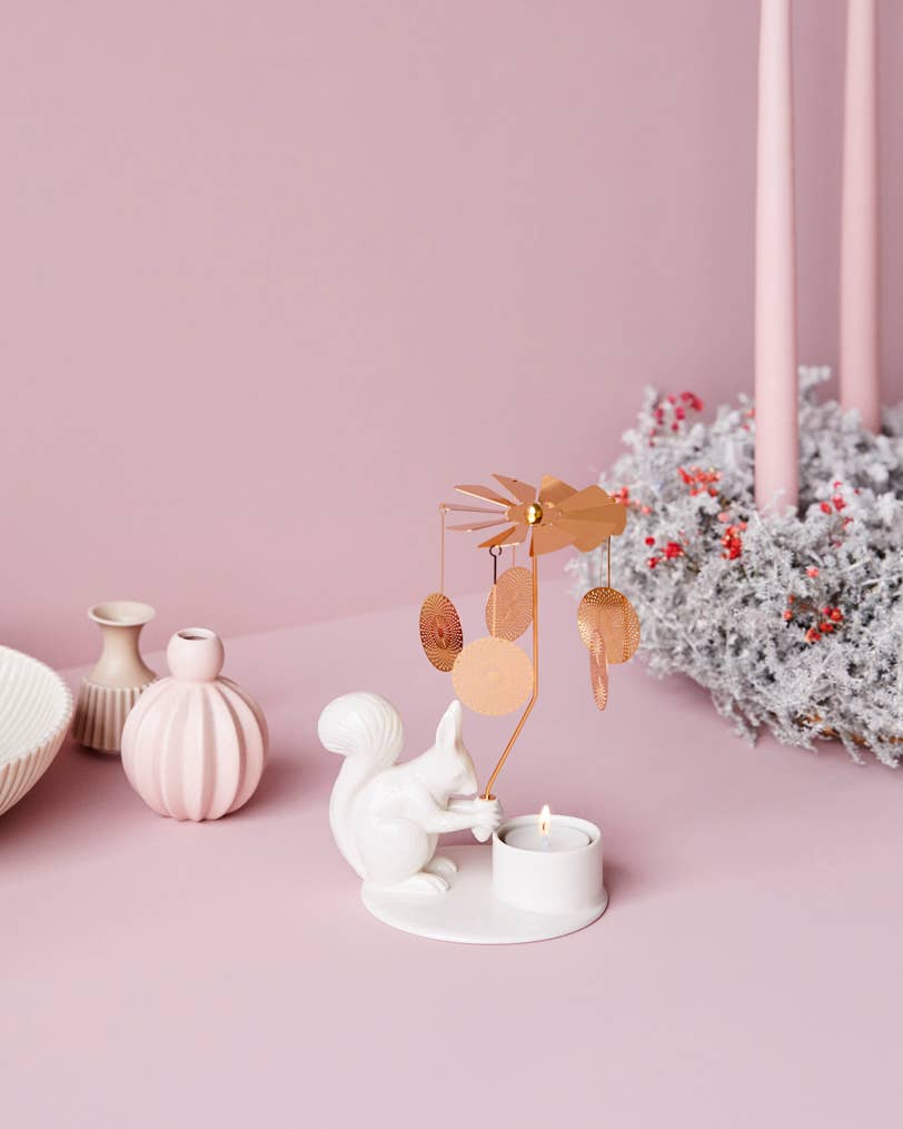 Winter Stories Squirrel with Angel Chime