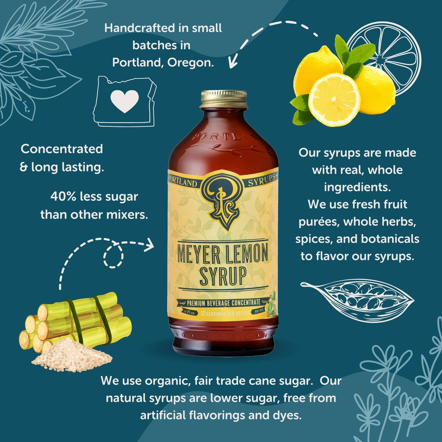 Meyer Lemon Syrup 12oz