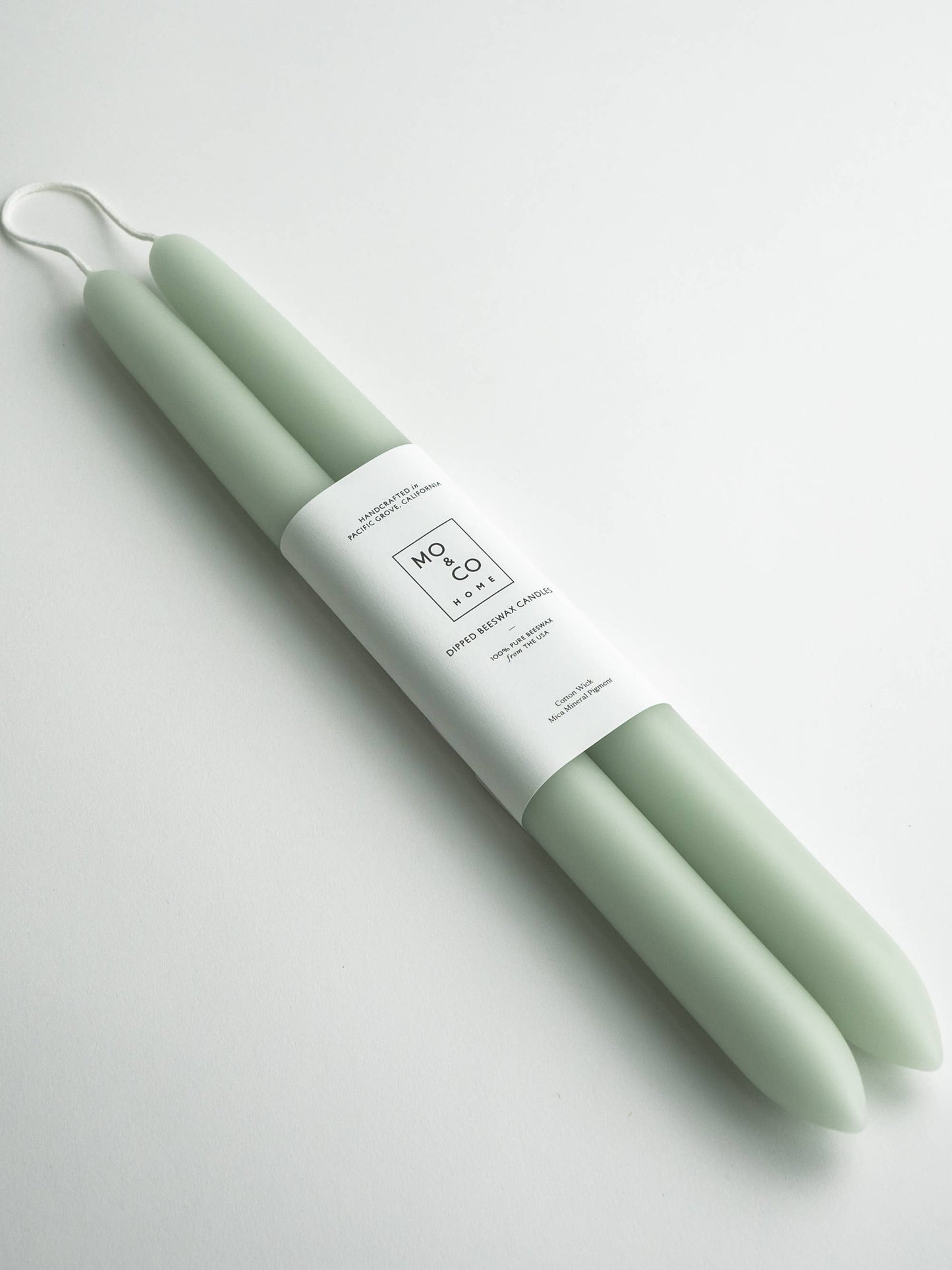 Mo&Co Home - 10" & 14" - 100% Beeswax Dipped Candles | Eucalyptus