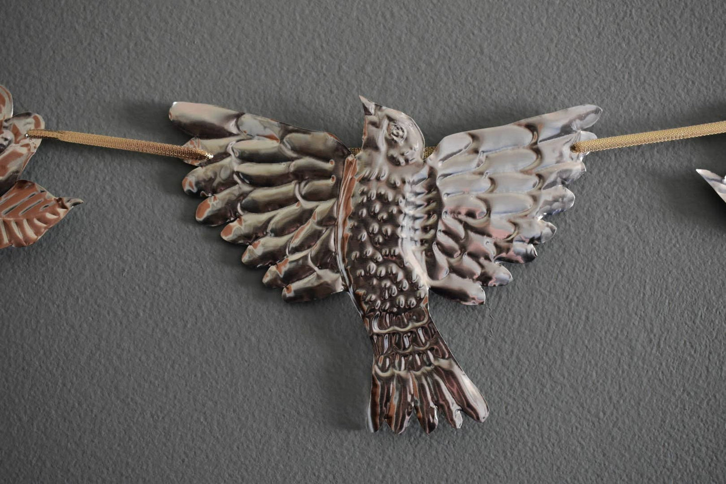 Embossed Tin Flying Bird Foil Garland Bunting
