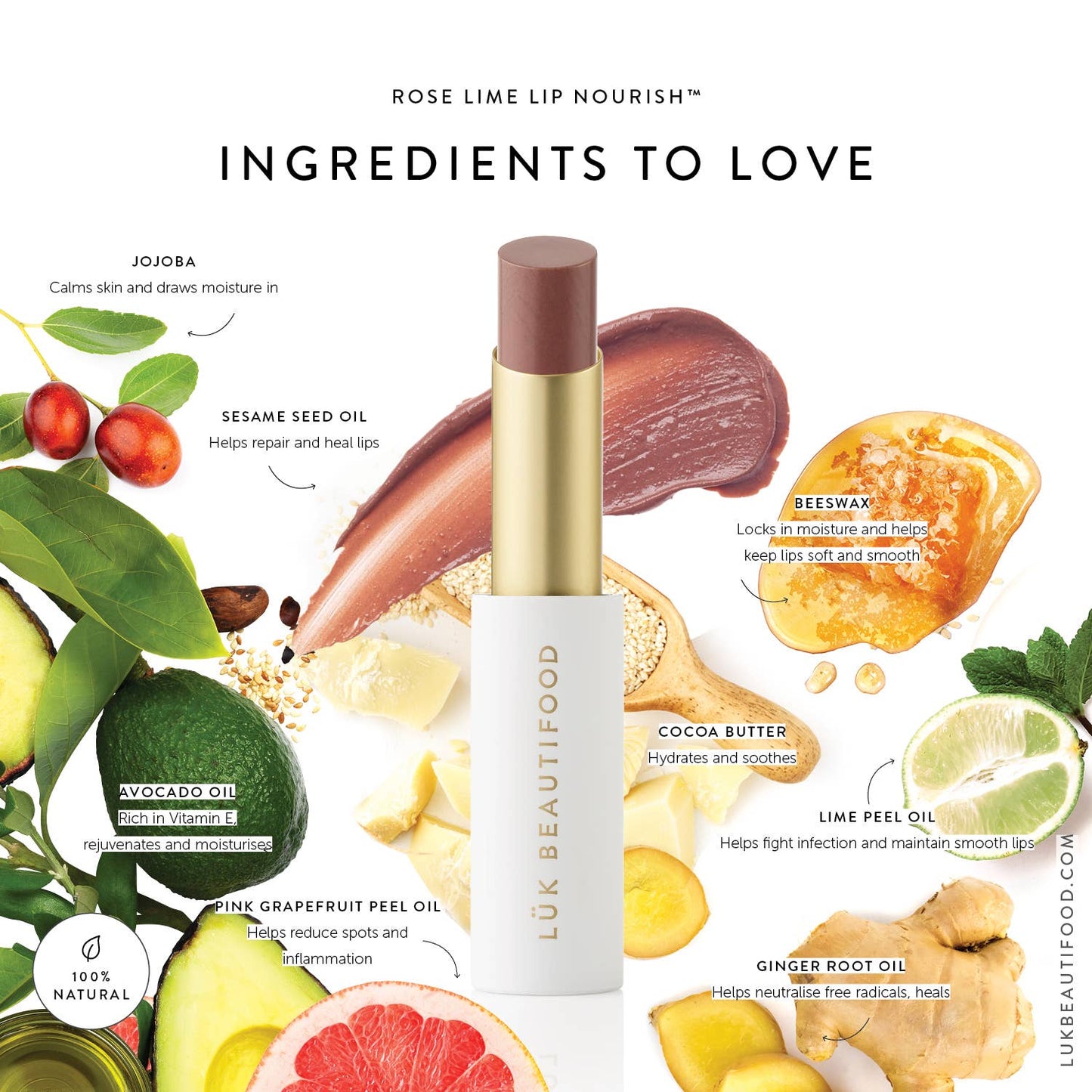 Lip Nourish™ Lipstick - Rose Lime