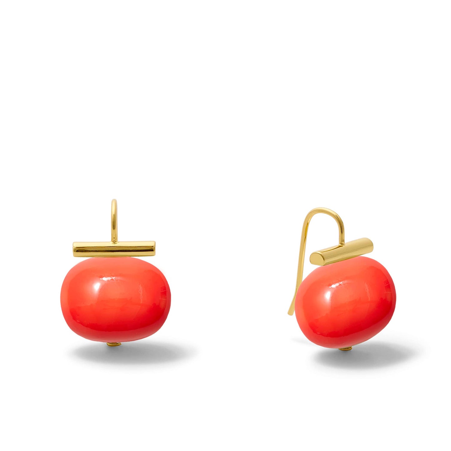 Statement Making Large Pebble Pearls
: Salmon coral