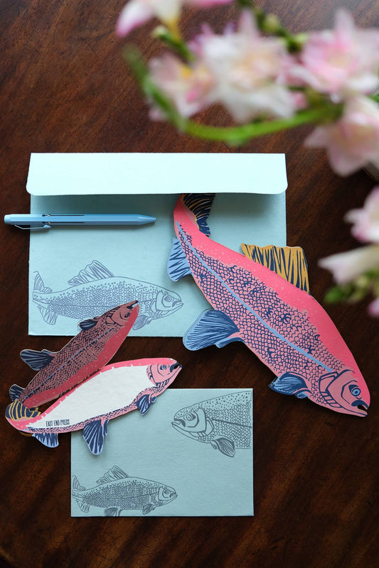 East End Press - Salmon Greeting Card