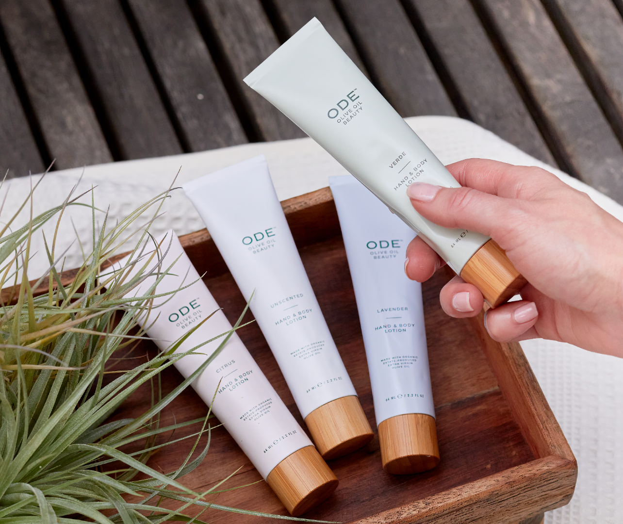 ODE Olive Oil Beauty Hand & Body Lotion Tube - Lavender