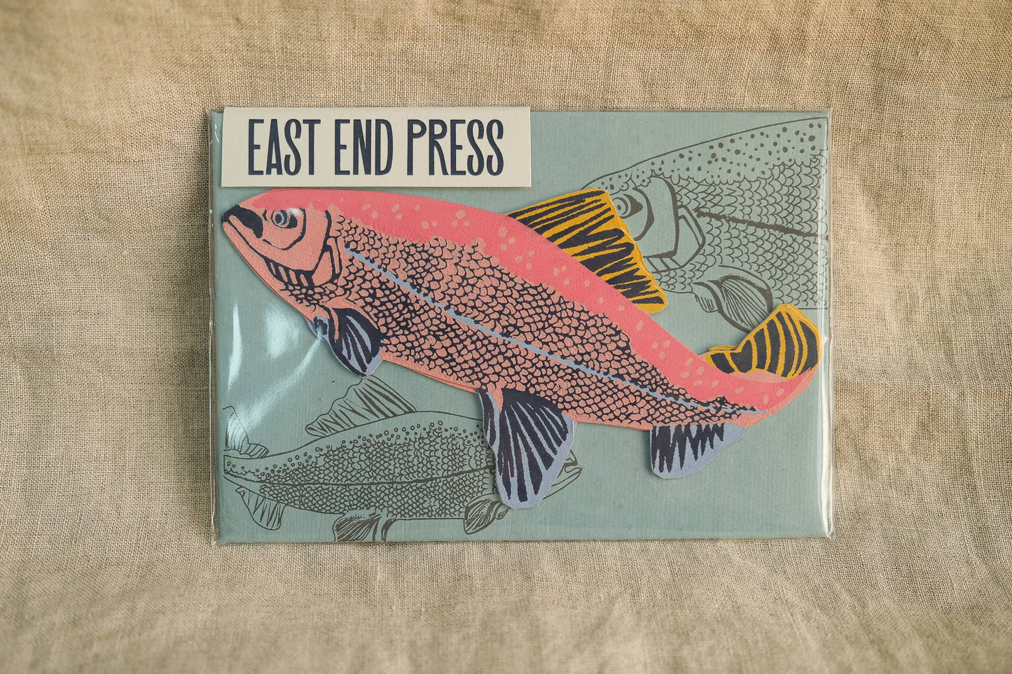 East End Press - Salmon Greeting Card