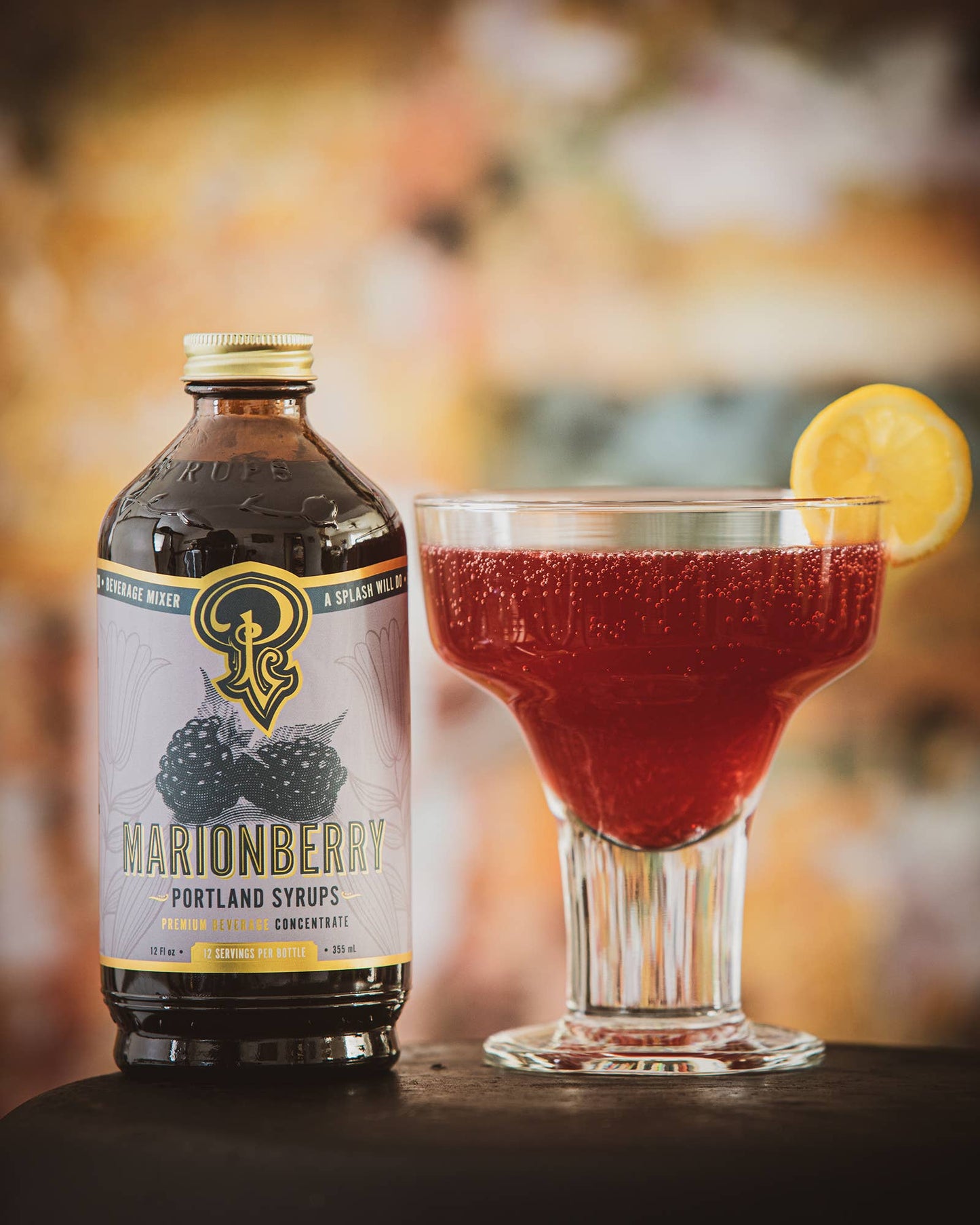 Marionberry Syrup 12oz - cocktail / mocktail mixer