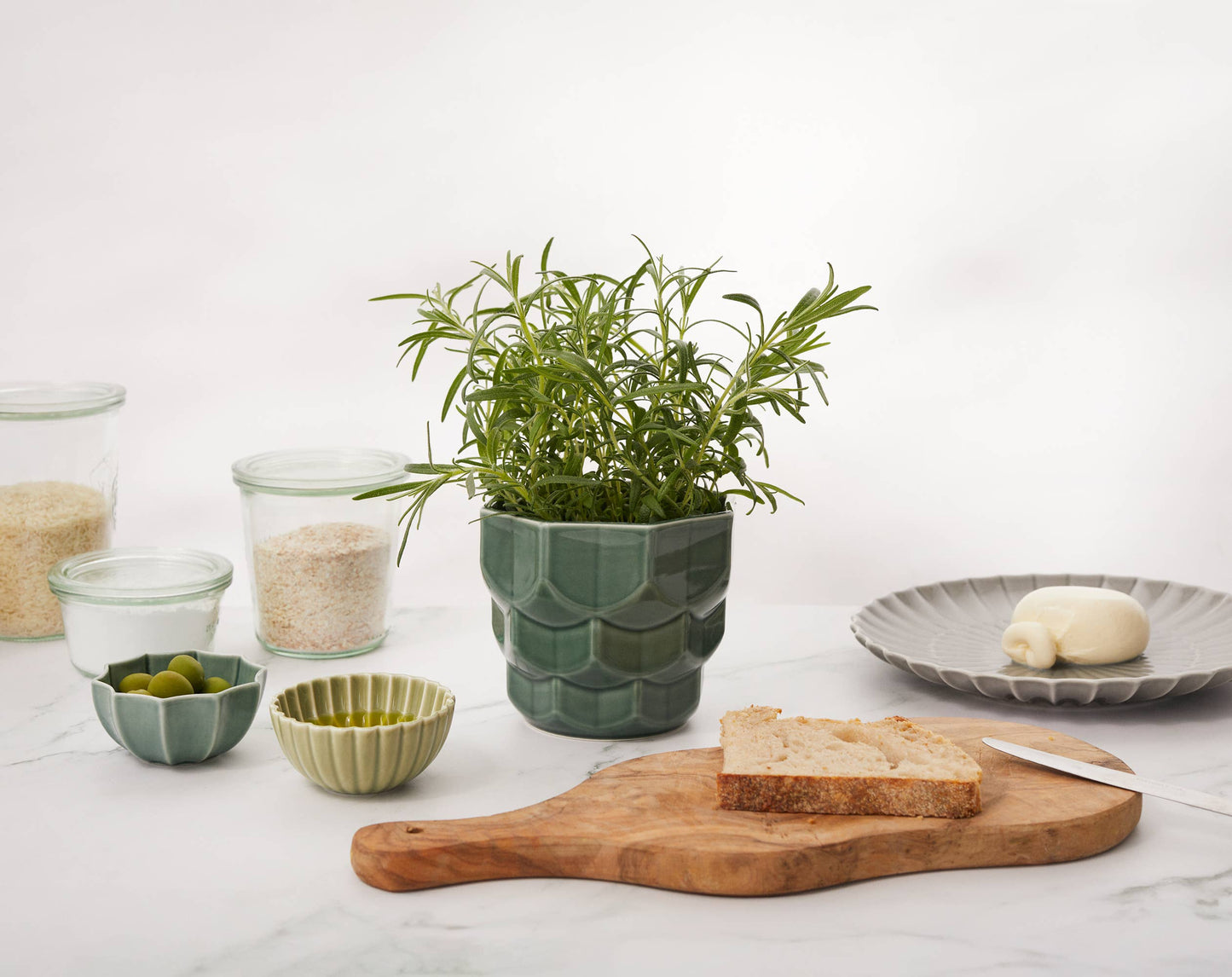 Samsurium Mini Bowls Wasabi & Spruce, set of 2 pcs.