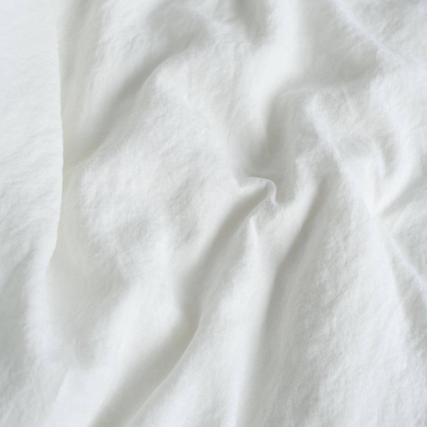 White Linen Fitted Sheet: 76"x80"x14" | 193x203x35cm US King | AUS King