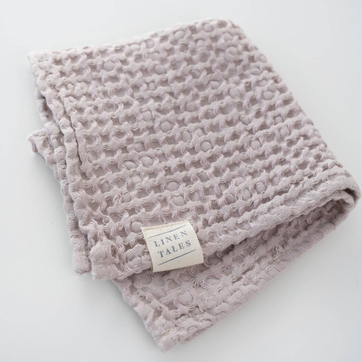 Powder Linen & Cotton Honeycomb Waffle Towels: 39"x55" | 100x140cm
