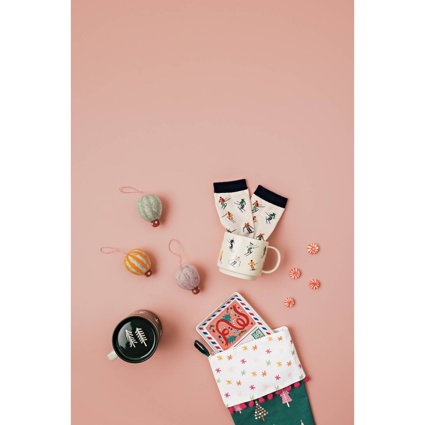 Hot Air Balloon Felt Christmas Tree Ornaments - Assorted