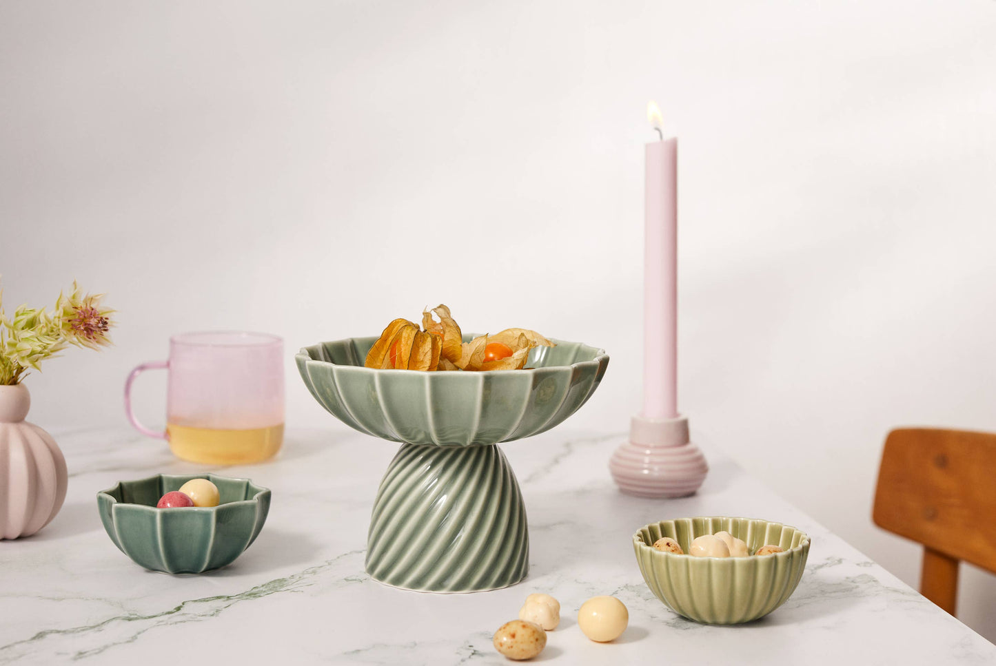 Samsurium Mini Bowls Wasabi & Spruce, set of 2 pcs.
