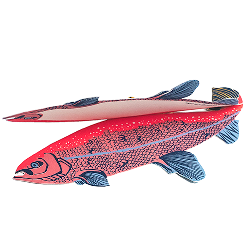 East End Press - Salmon Greeting Card