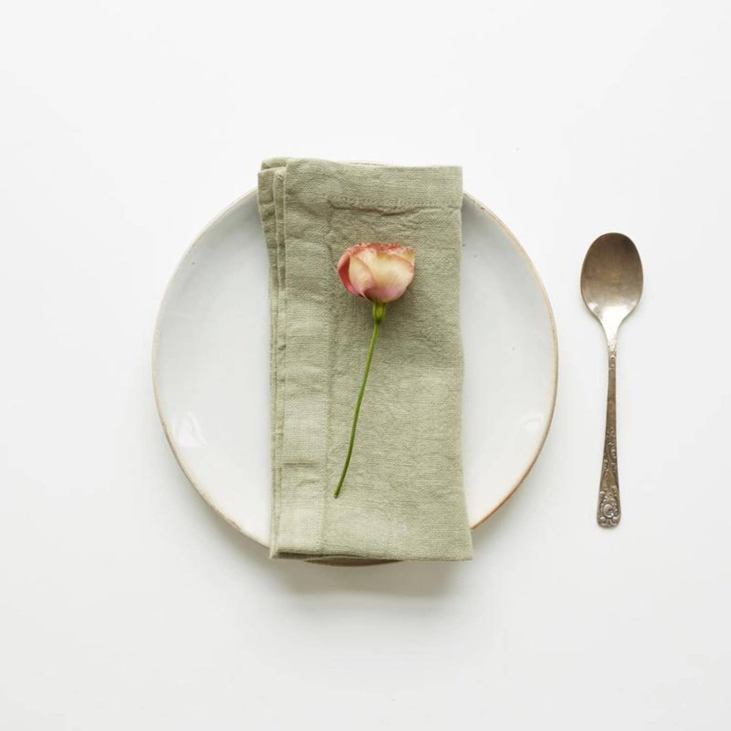 Sage Linen Napkins Set of 4: 18"x18"