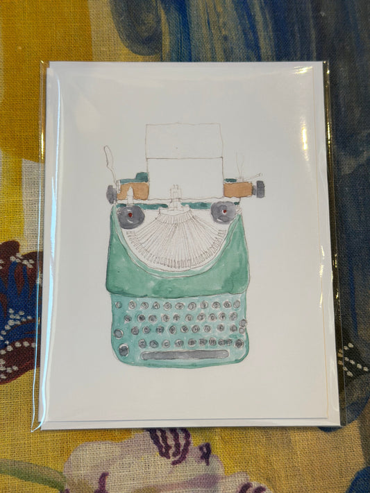 Typewritter Card