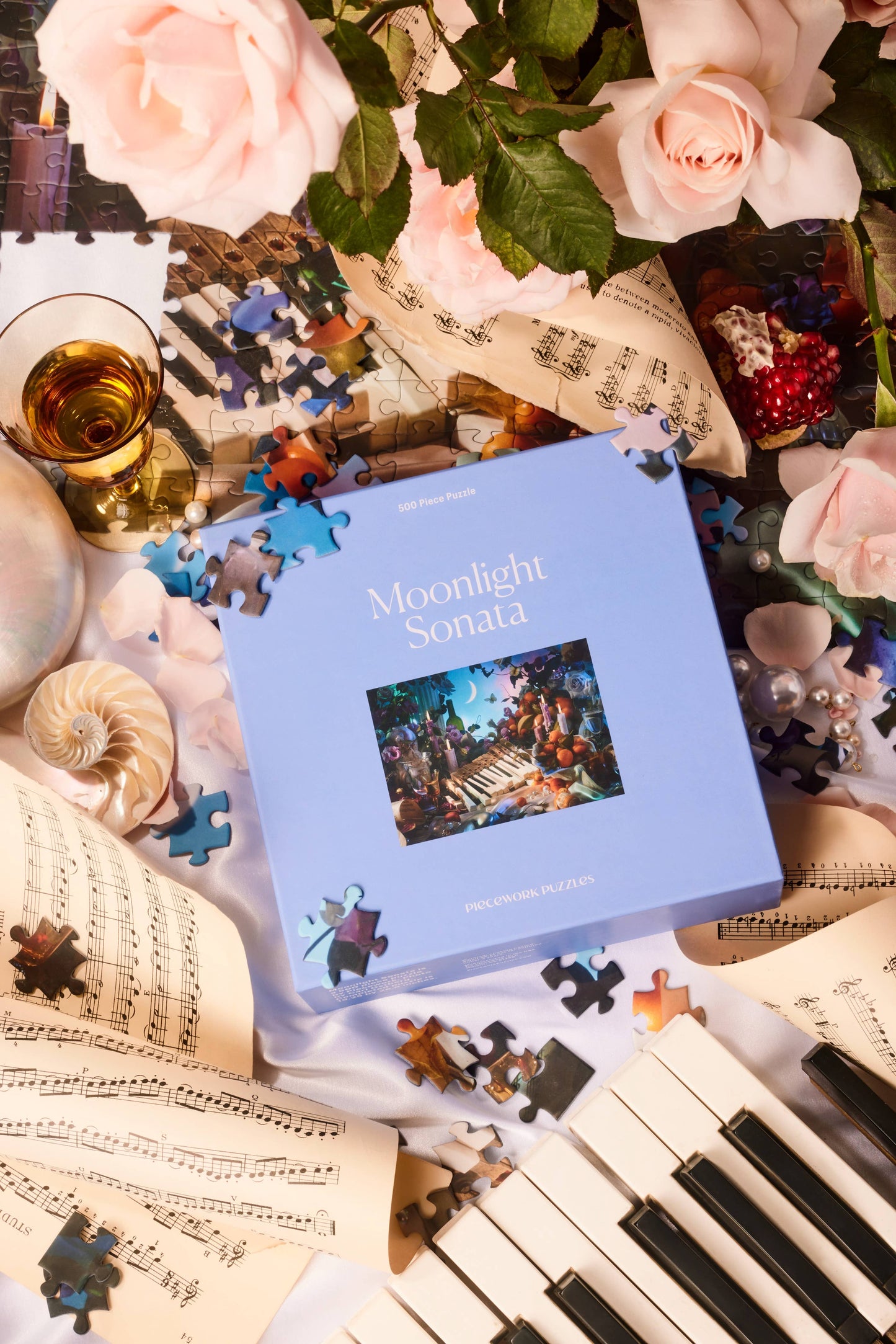 Piecework Puzzles - Moonlight Sonata 500 Piece Puzzle