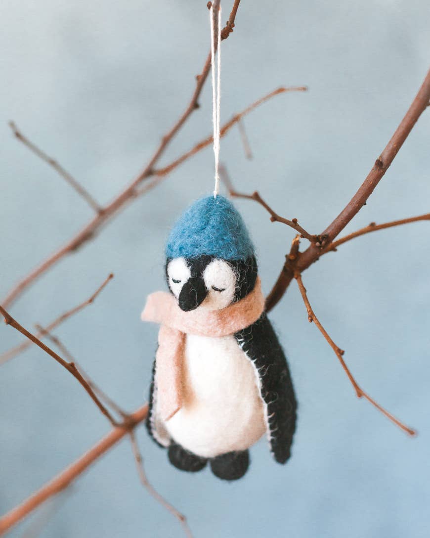 PENGUIN FELT ORNAMENT | Handcrafted in Nepal