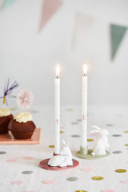 Sweet Stories Hare Sage Candlestick