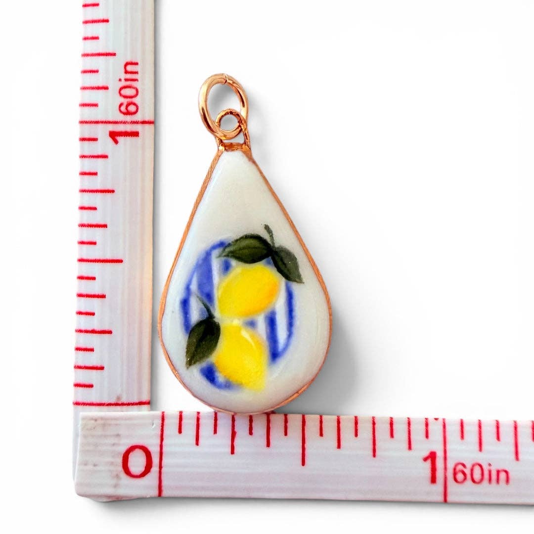 Lemon Charm: Gold Luster / Large Circle