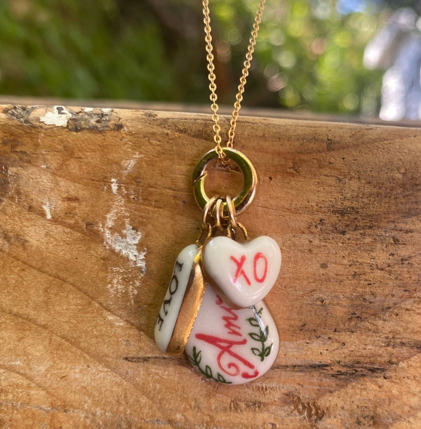 XO Heart Charm
