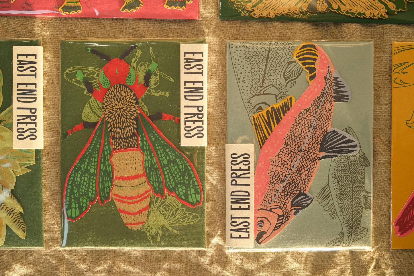 East End Press - Salmon Greeting Card