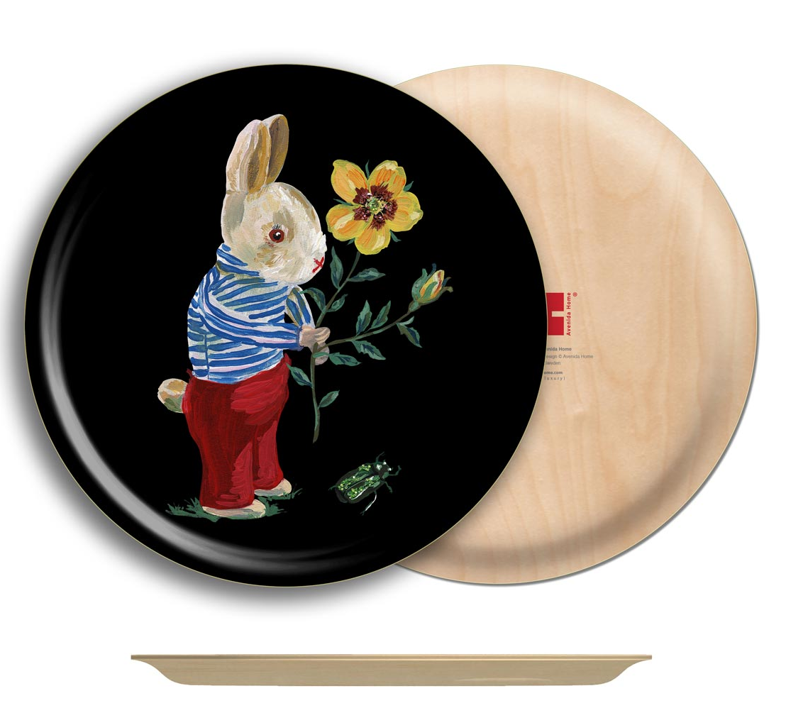 Tray Bunny Round