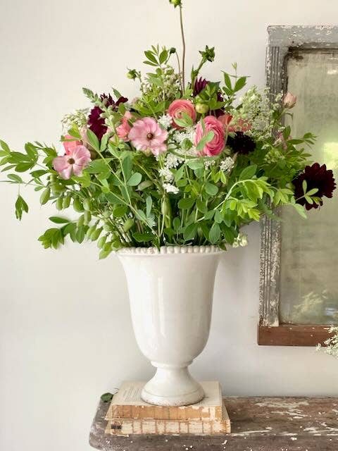 Helena Beaded Ceramic Vase