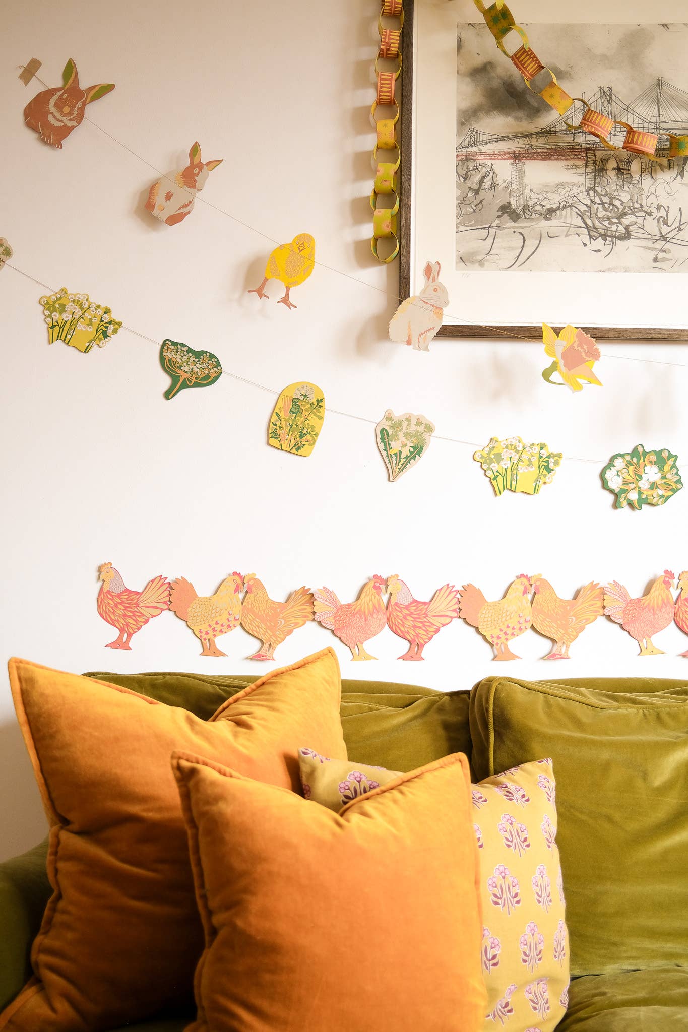 Spring Blooms Sewn Garland