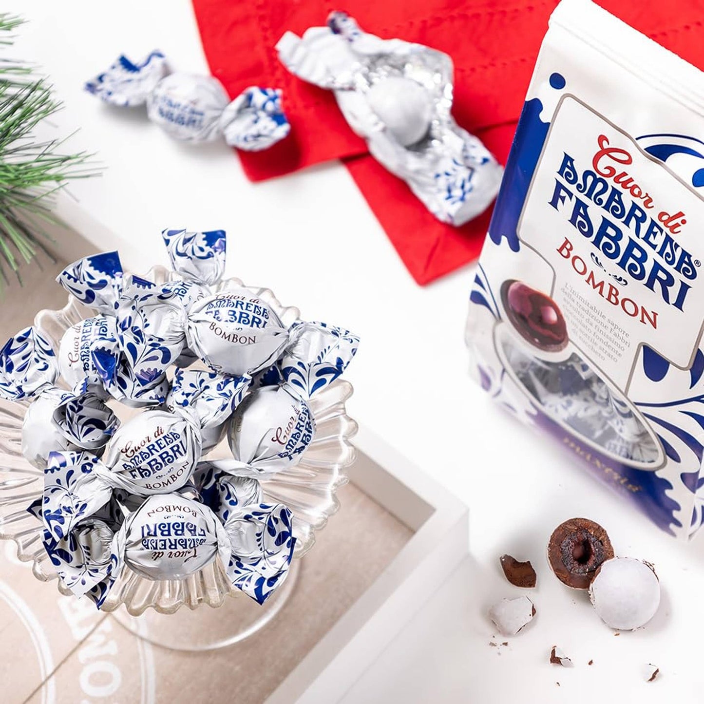 Chocolate Covered Candied Amarena Cherries - Fabbri Cuor di