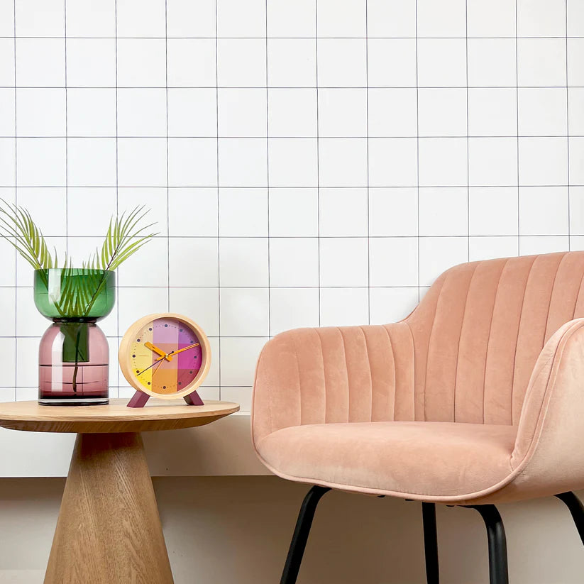 Flip Vase Medium Green and Pink Glass Vase