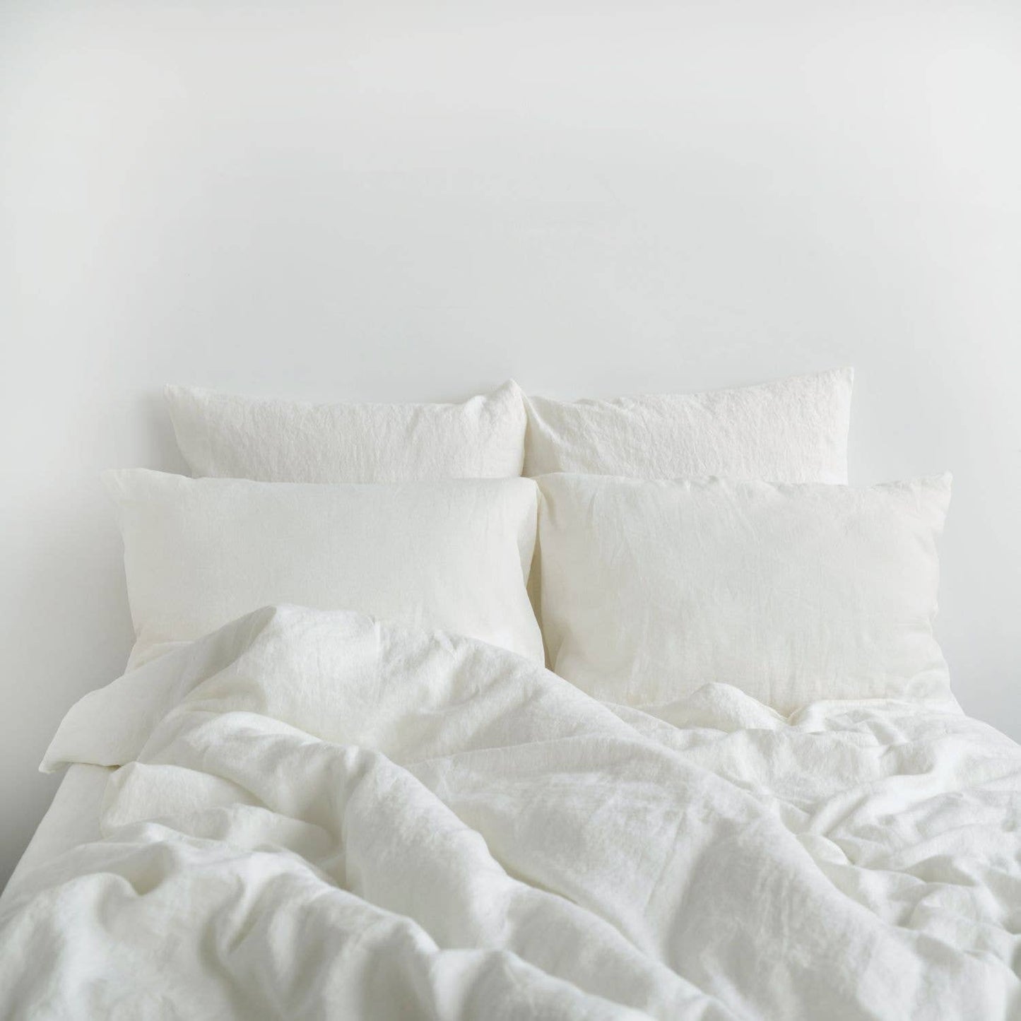 White Linen Duvet Cover: 102"x87" | 260x220cm US King | UK King