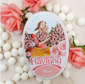 Anis De Flavigny Candies in Oval Tins: Rose