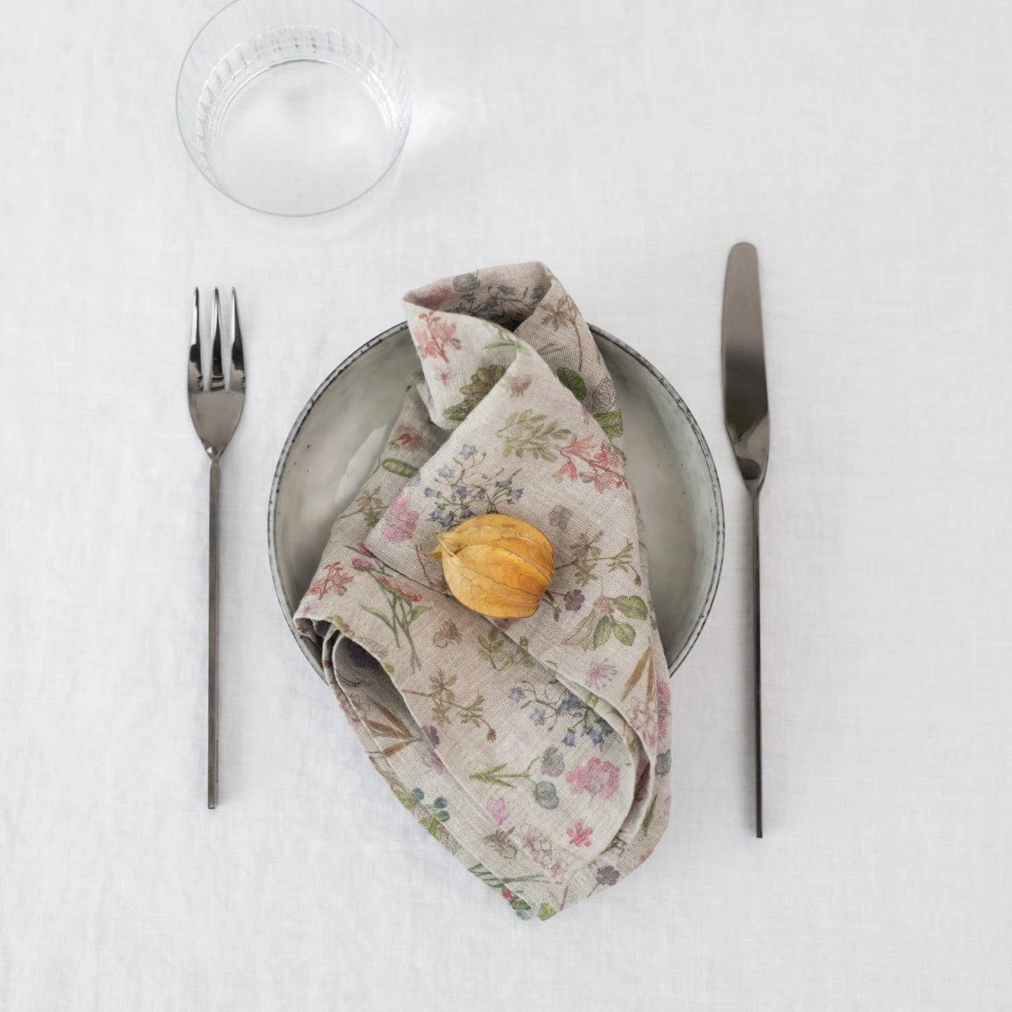 Botany Lightweight Linen Napkins Set of 4: 16"x16" | 40x40 cm