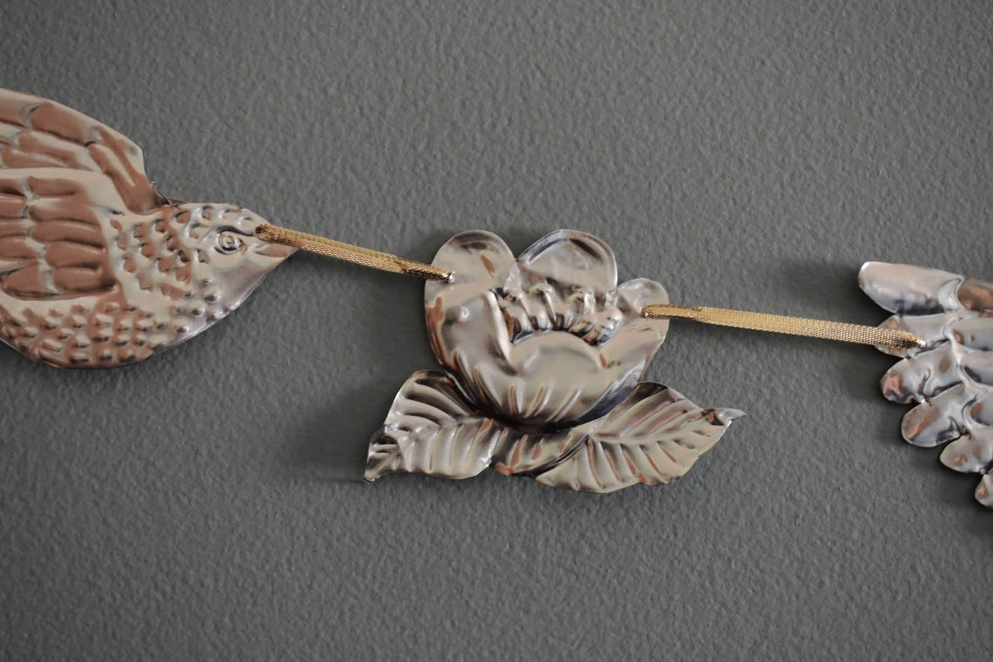 Embossed Tin Flying Bird Foil Garland Bunting