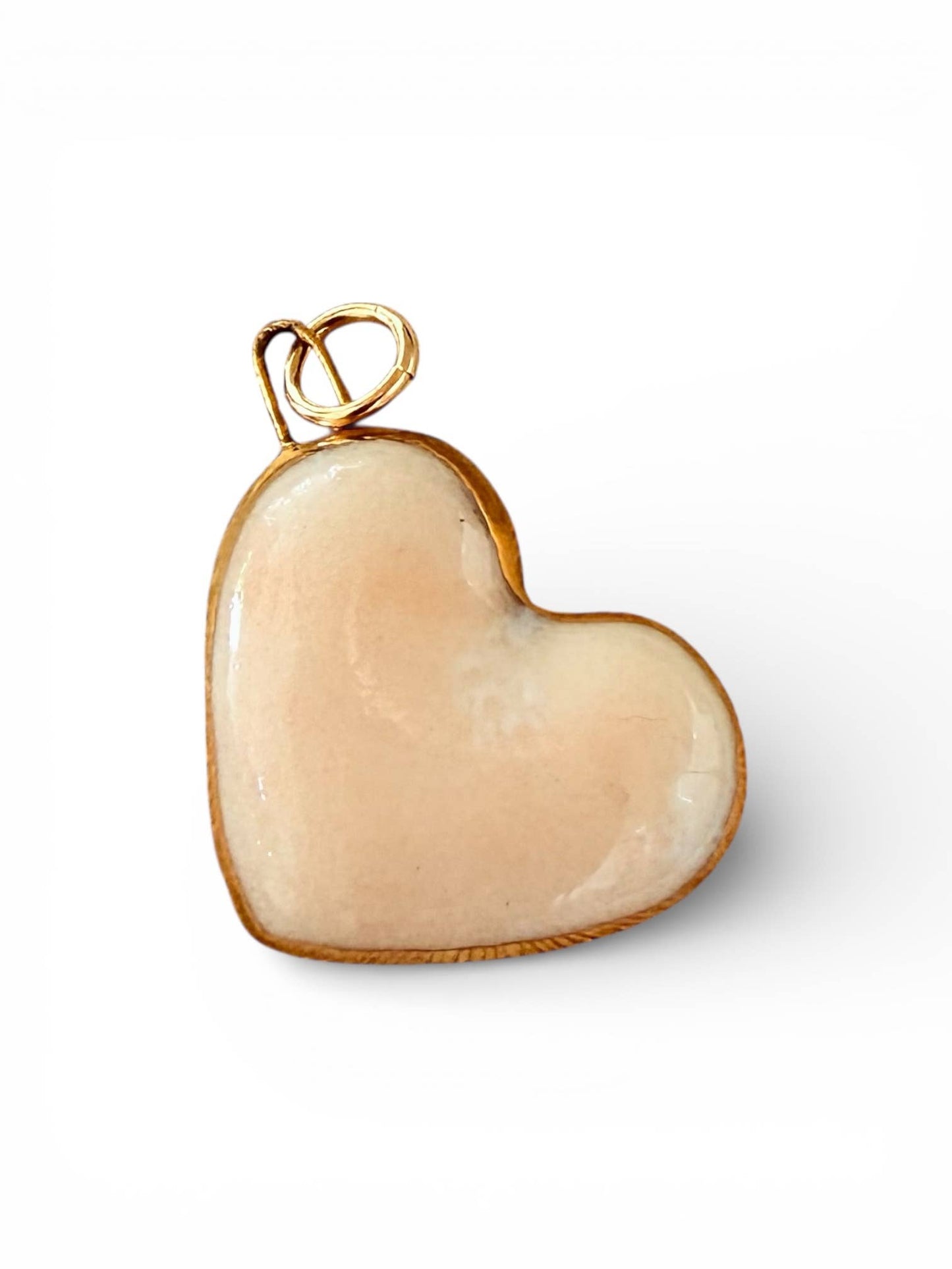 Large Heart Charm : Turquoise