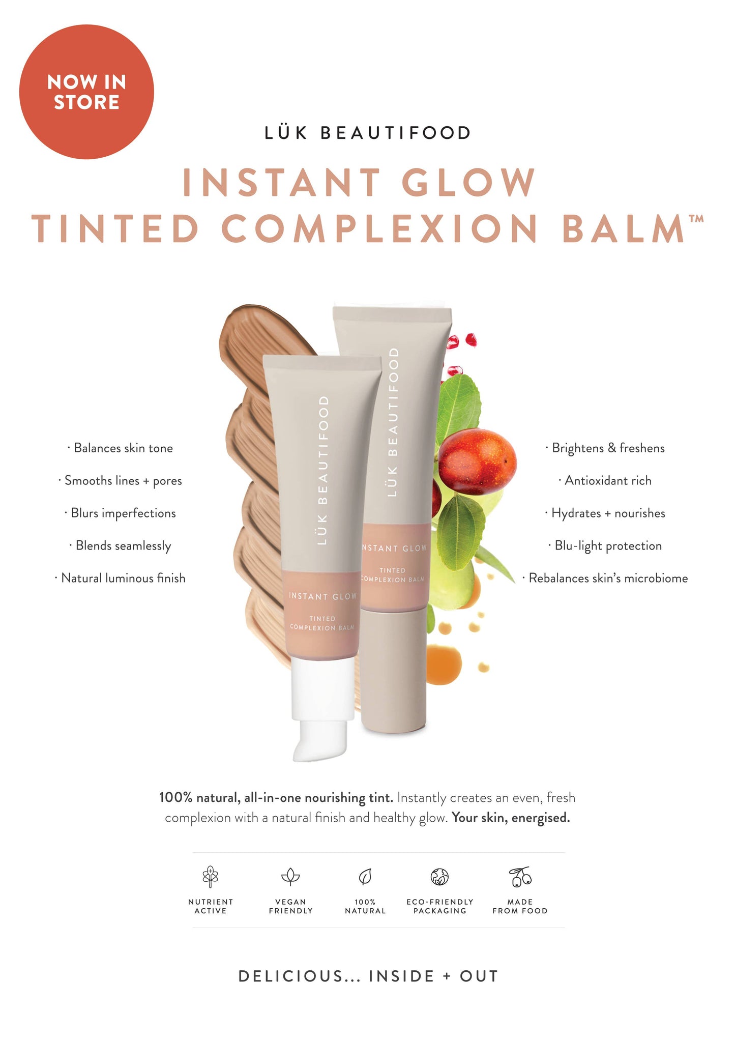 NUDE 2 (Light) - Instant Glow Tinted Complexion Balm 30ml