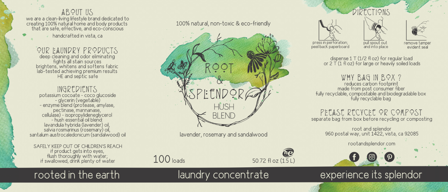Laundry Soap Concentrate: Free and Clear / 1.5L (100 Loads)