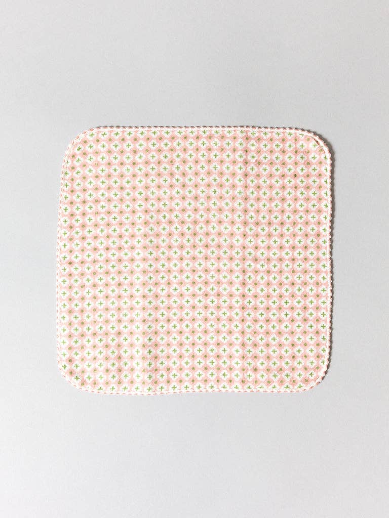 Haikara Little Handkerchief - Cross, Pink