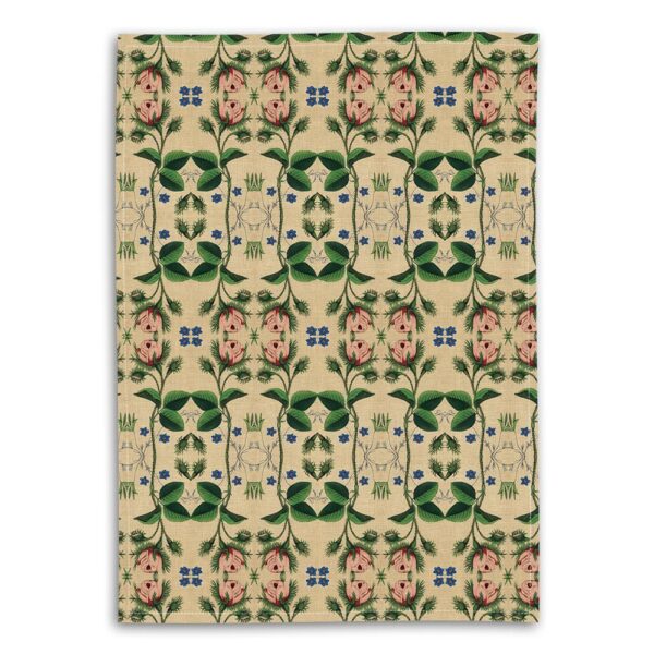 Tea Towel Naive Rose