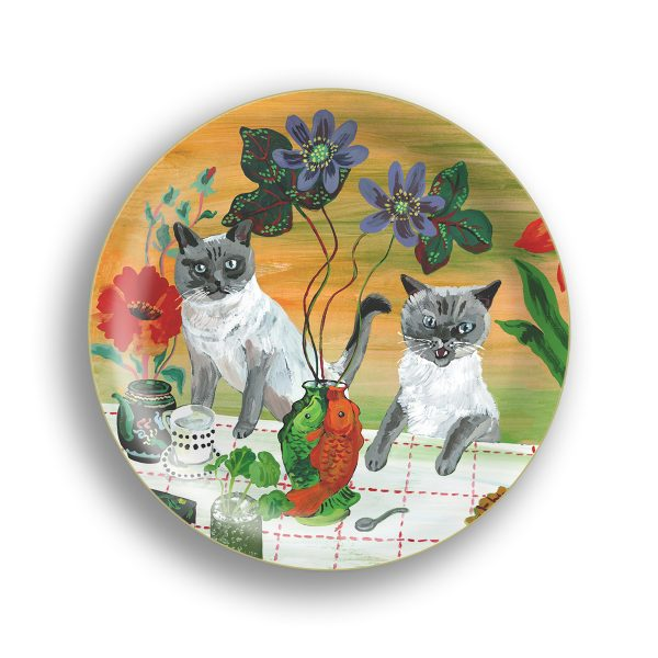 Mini Tray Two Cats
