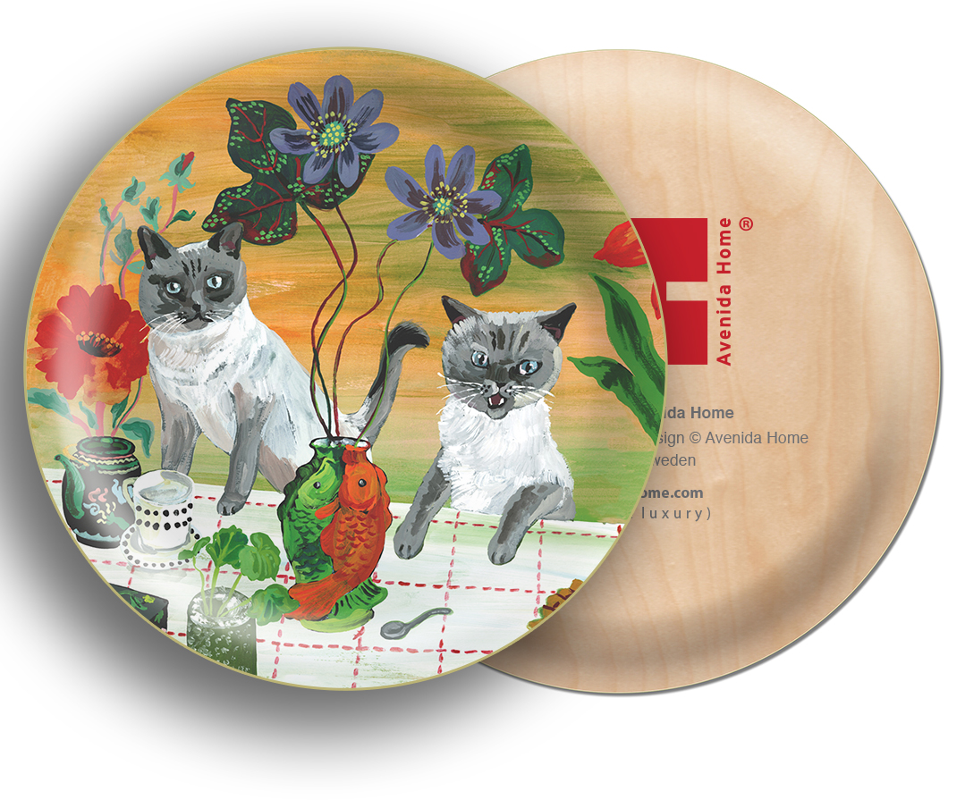 Mini Tray Two Cats