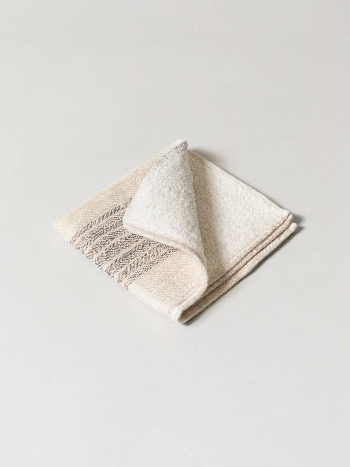 Flax Line Organics Towel - Brown-Beige: Hand Towel (M)