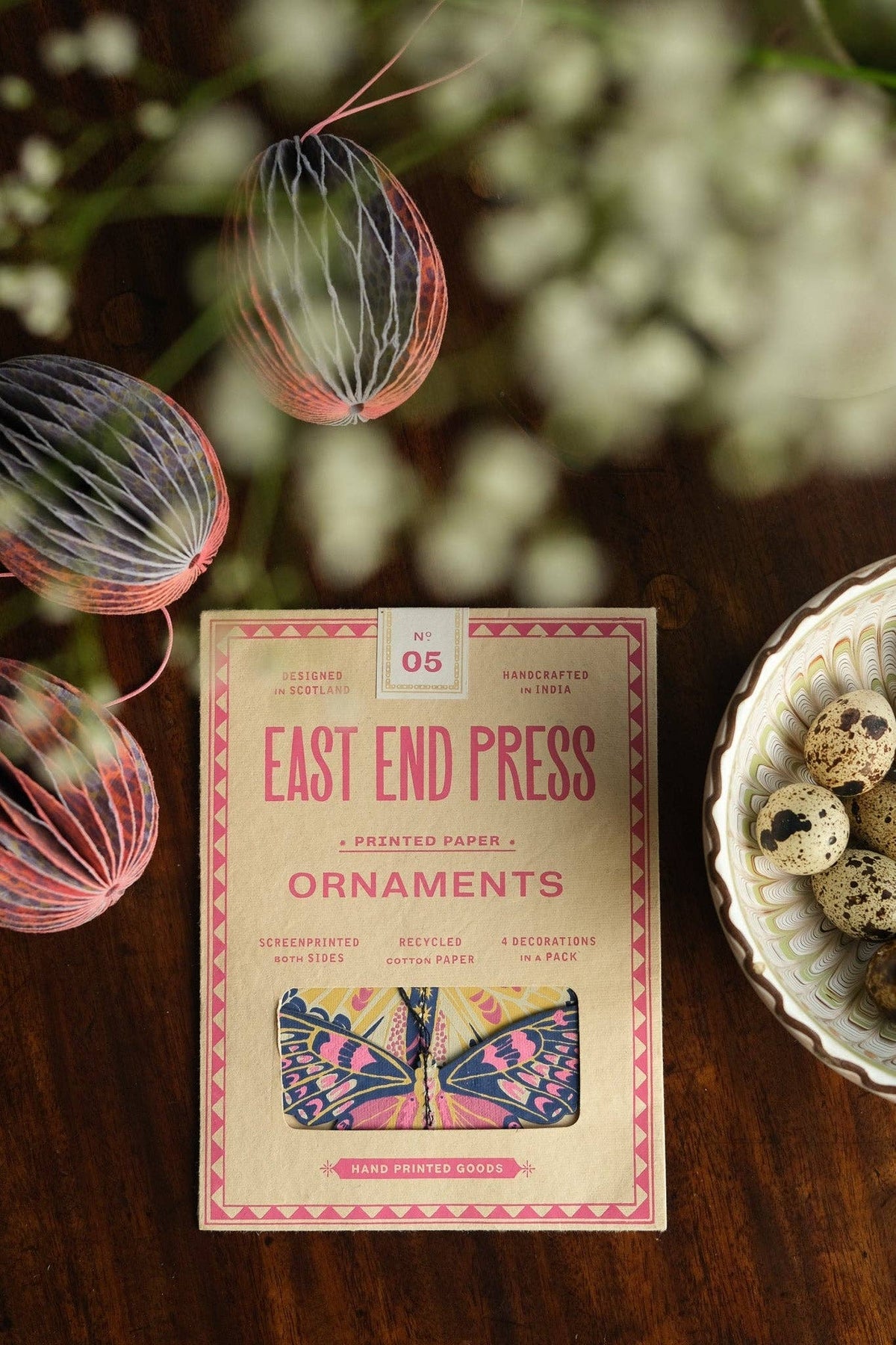 BUTTERFLIES PAPER ORNAMENTS