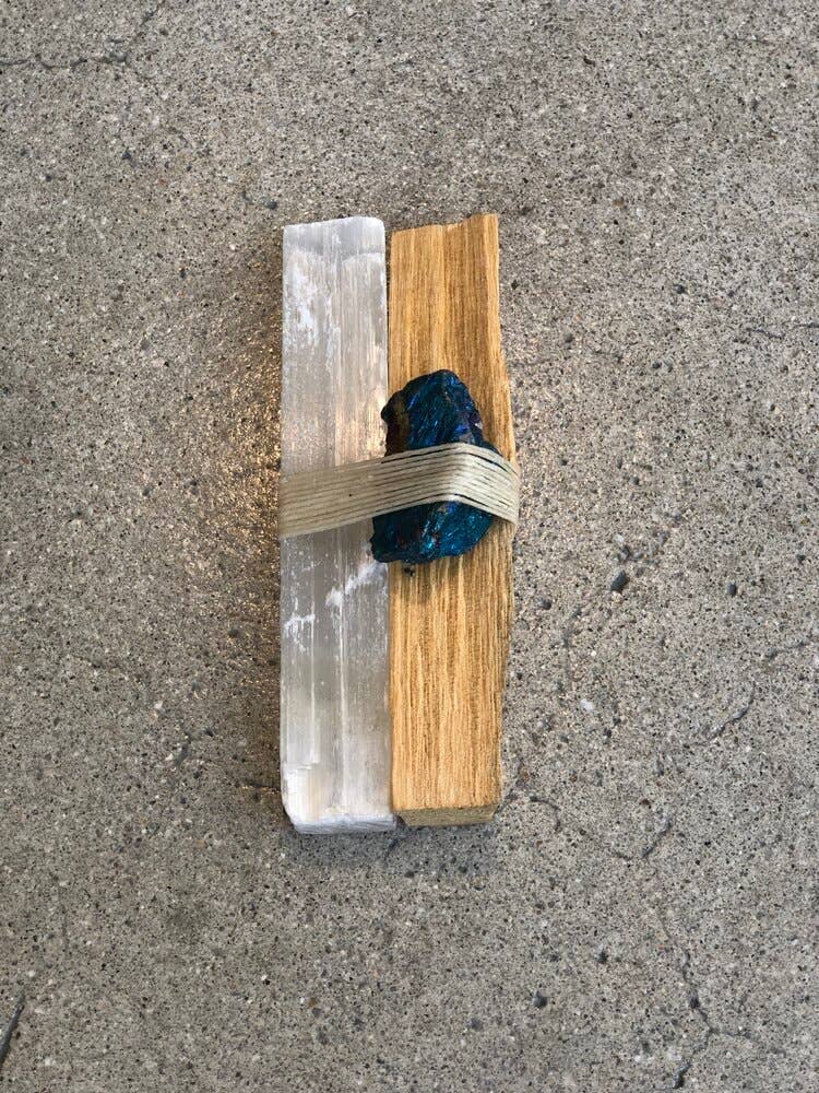 Serenity Wand: Black Tourmaline packaged in clear gift box