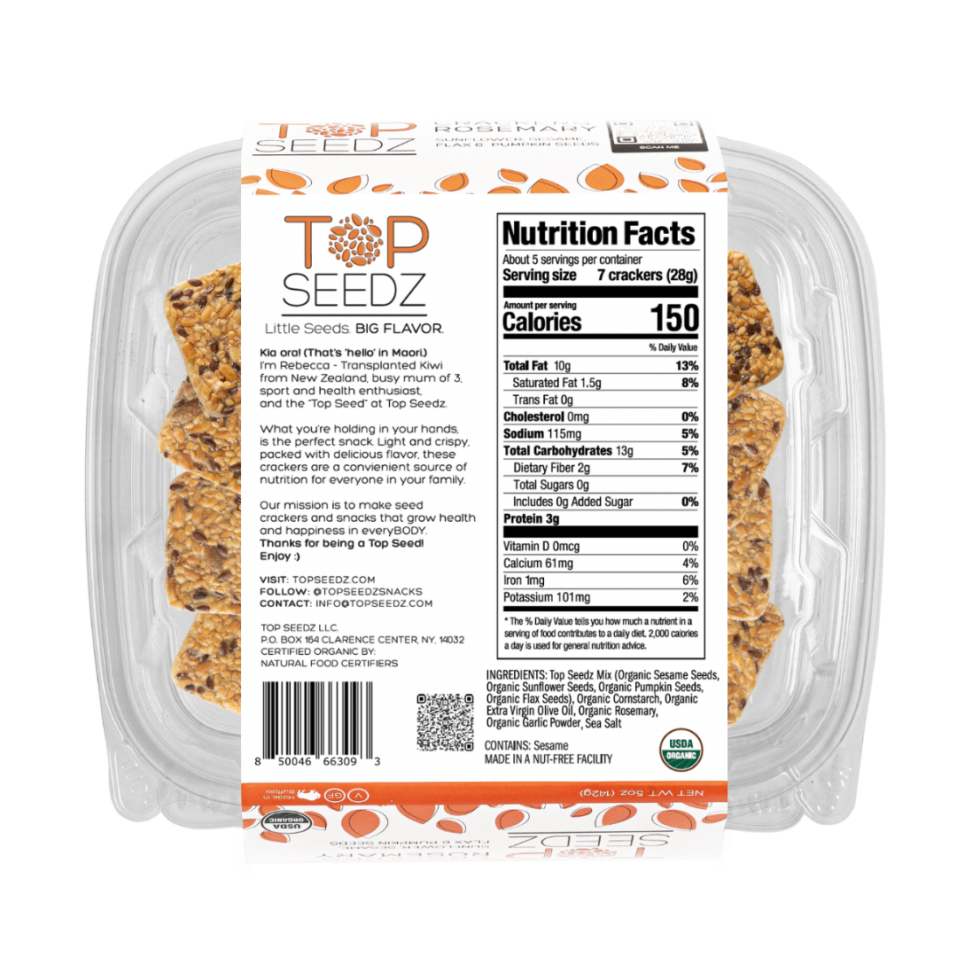 Rosemary Crackers - 5oz - 12 Per Case