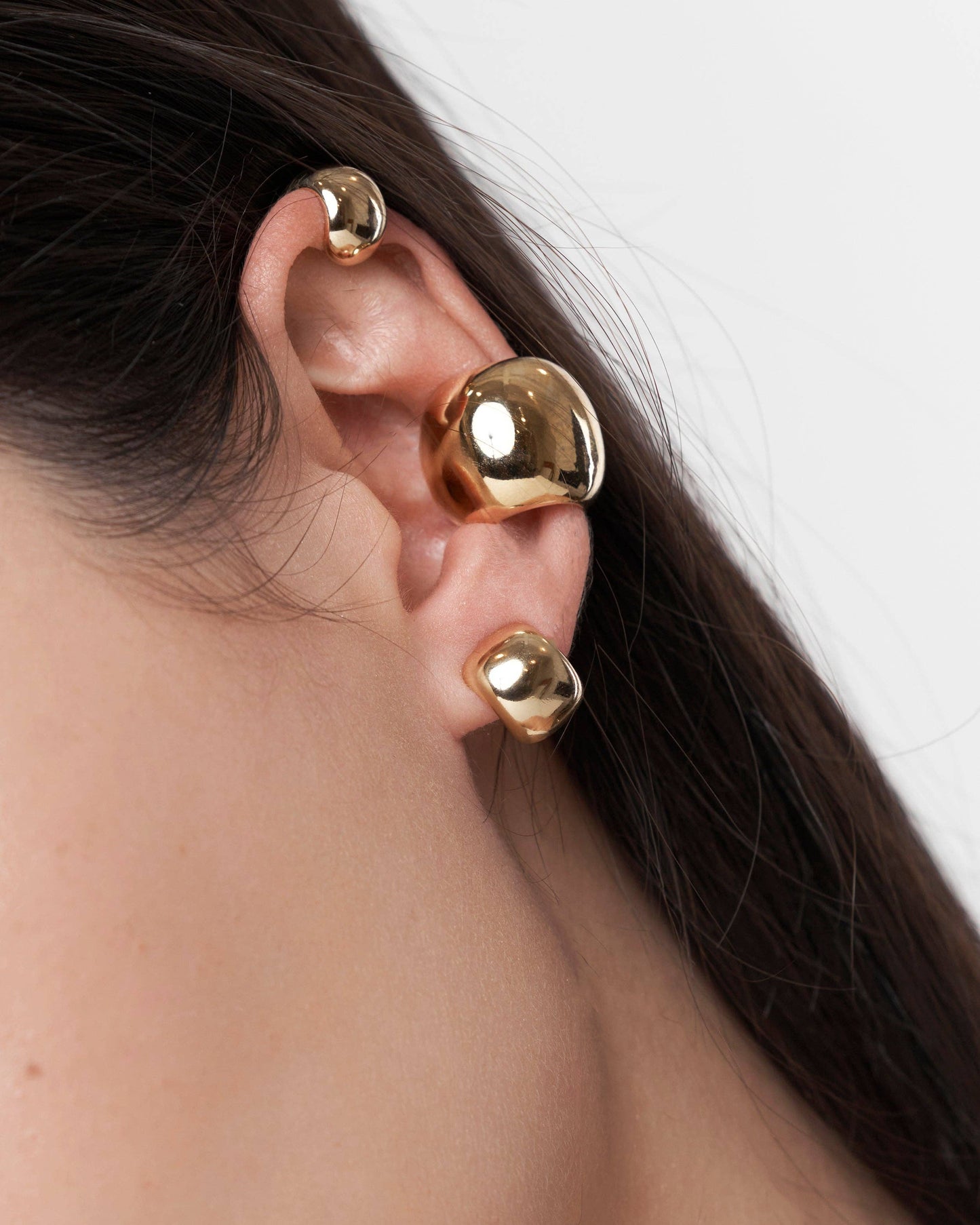 Leda Ear Cuff - 14k Gold: Large Earcuff
