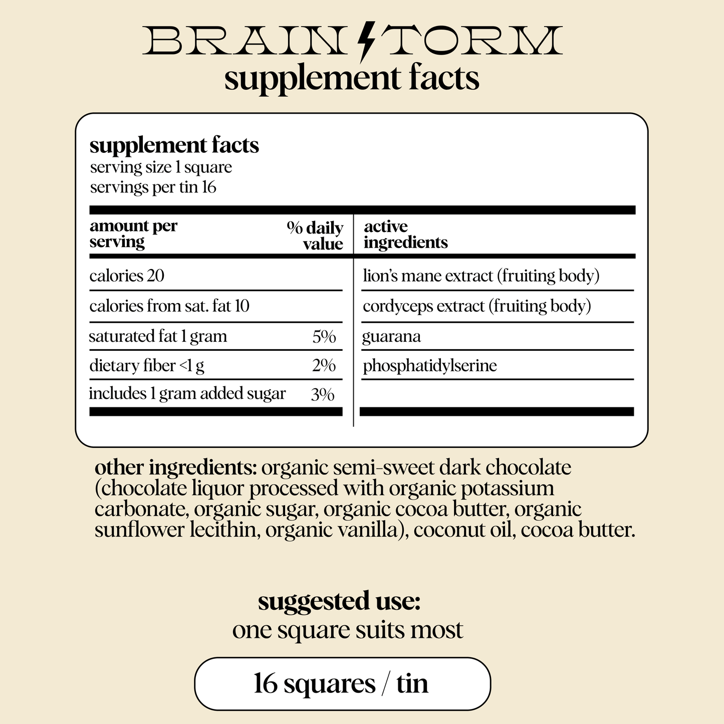 Alice Mushrooms - Brainstorm — mushroom chocolates for focus