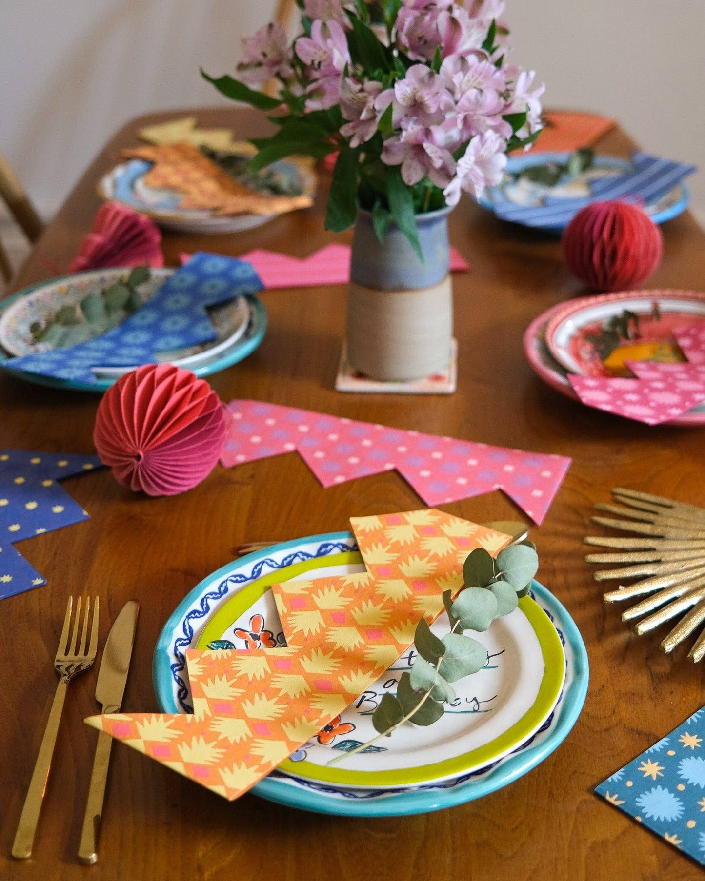 YELLOW & ORANGE PAPER CROWNS